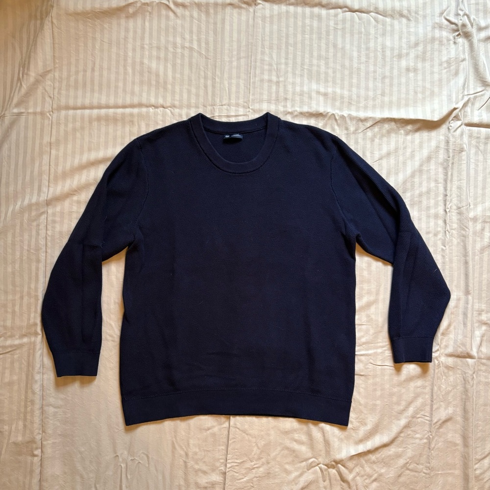 Men's Navy Crew Neck Sweater